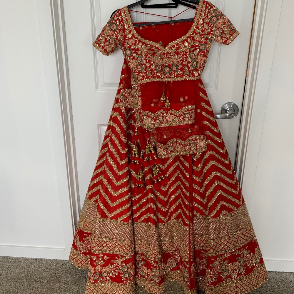 Red Wedding Lehenga